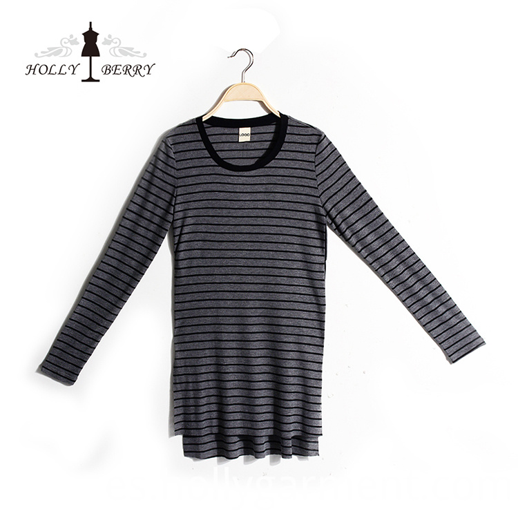 Sudadera larga a rayas Striped Long Sweatshirt